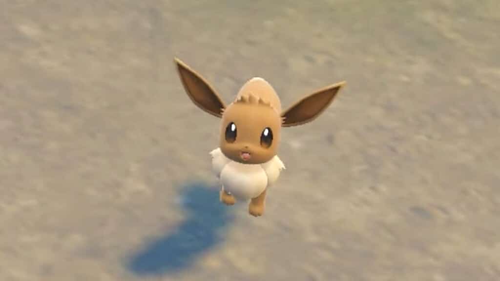 Encountering Eevee in Pokémon Scarlet and Violet