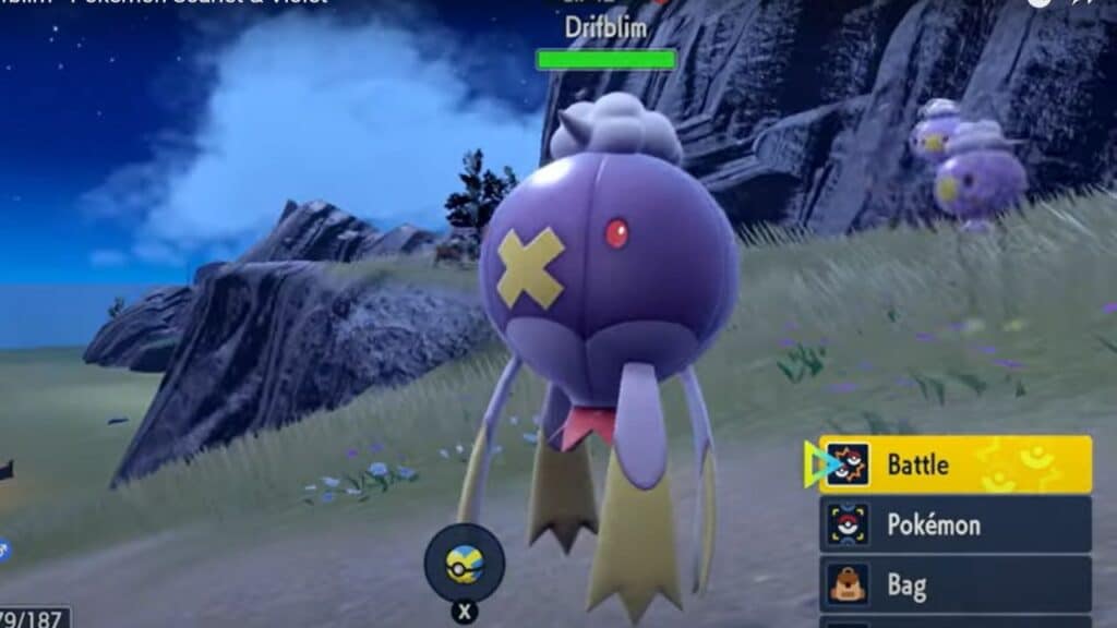 Pokémon Scarlet and Violet Drifloon Gas