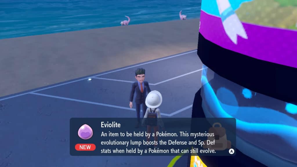 Receiving Eviolite as a Reward in Pokémon Scarlet and Violet