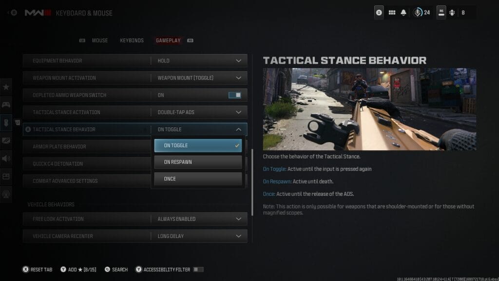 Tactical Stance Aiming Options in MW3 - 2