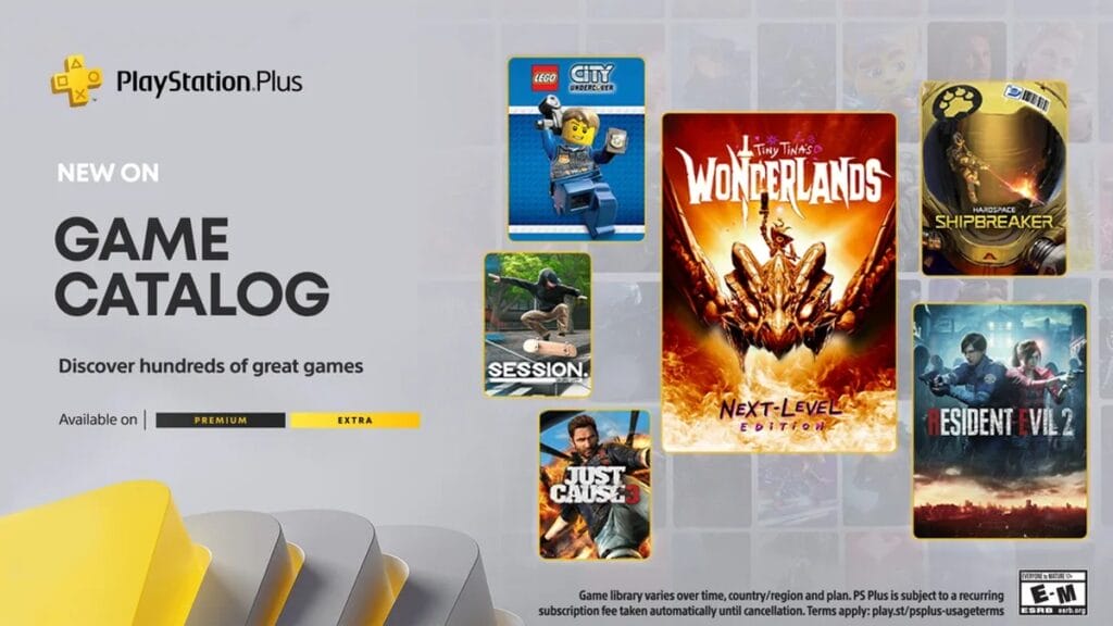 Sony PlayStation Plus Catalog January 2024