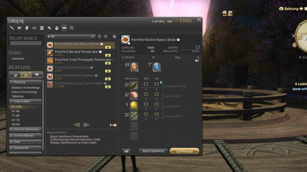 FFXIV Dawntrail Crafters Collectables