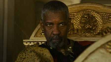 Denzel Washington in the first trailer for Gladiator II