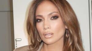 Jennifer Lopez poses close up