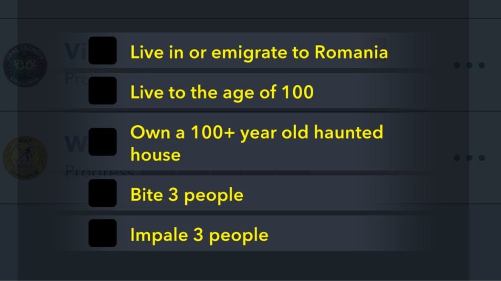 BitLife How to Complete the Vampire Challenge