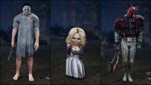 Myers, Tiffany, and Wraith, three stealth killers from Dead by Daylight