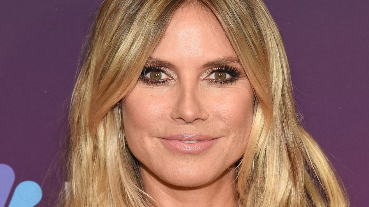 Heidi Klum In Plunging Dress Warned She’s Going To ‘Fall Out’