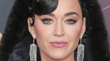 Katy Perry poses close up