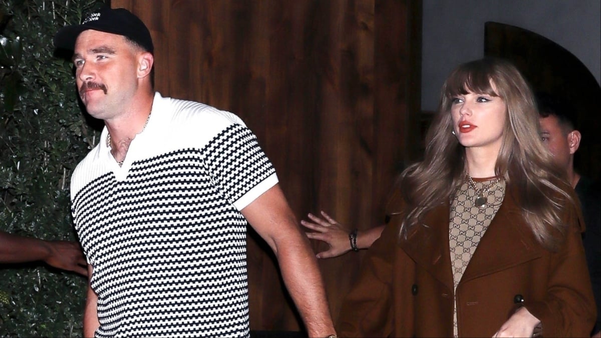 Travis Kelce Predicts Criticism Is About to ‘Rain Down’ on Him and Taylor Swift: ‘He’s Gotta Chill on the Booze’