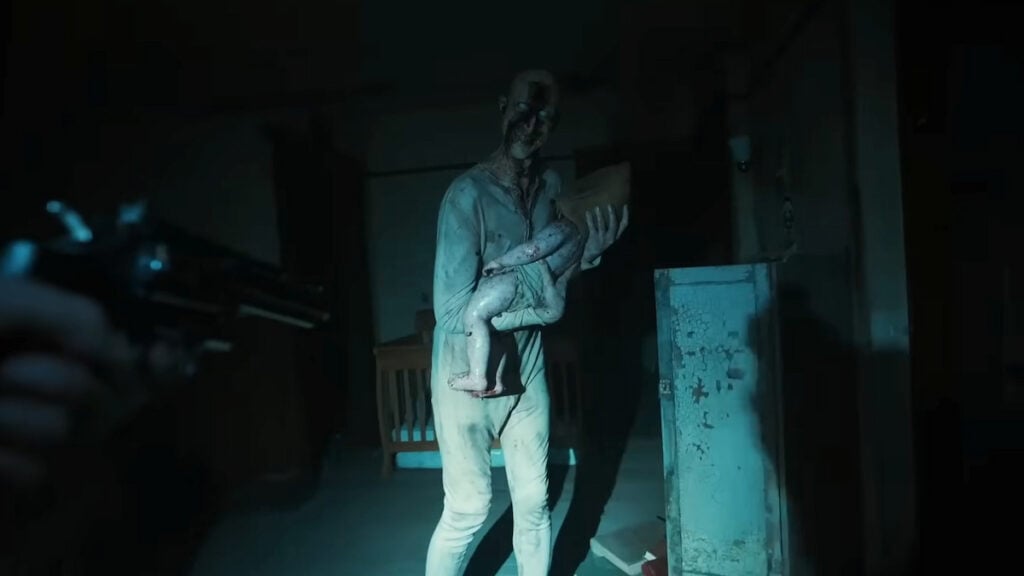 A zombie in Stork, one of the segments of V/H/S/Beyond.