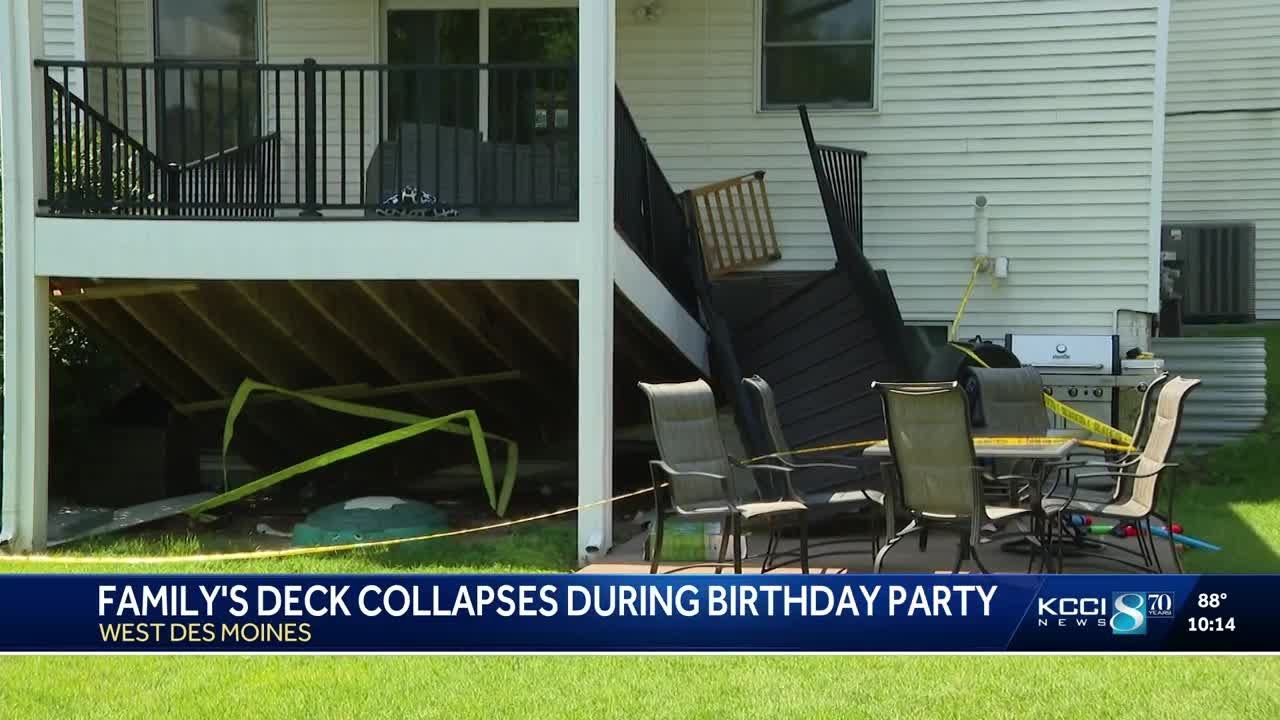 WDM Family's deck collapses during birthday party