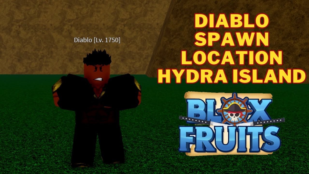 Where is Diablo in Blox Fruits | Diablo Spawn Location Hydra Island