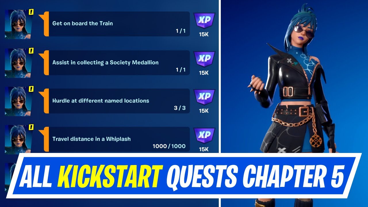 Fortnite Complete Kickstart Quests - How to EASILY Complete Kickstart Quests Challenges in Chapter 5