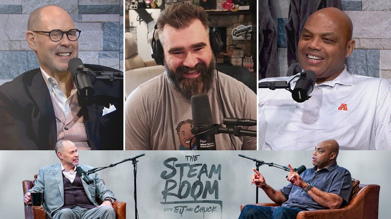Stealing Money + Jason Kelce | The Steam Room