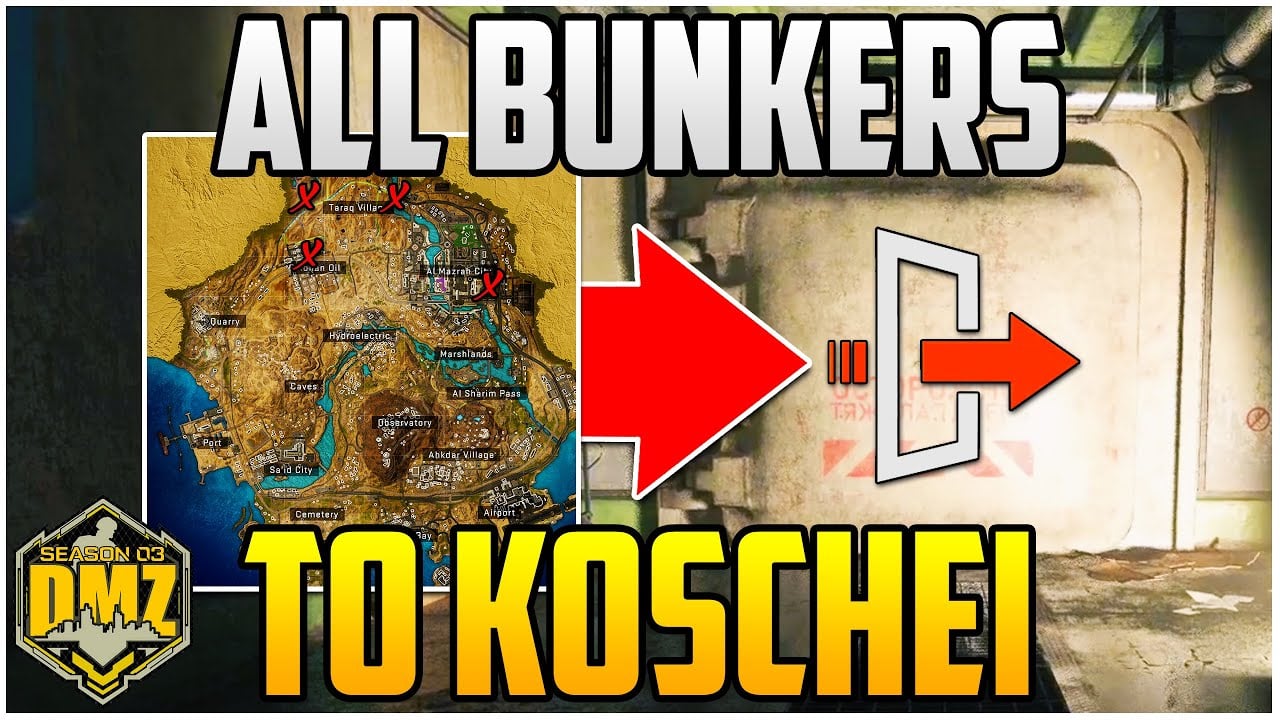All Bunker Entrances To Koschei Complex In Al Mazrah Season 3 Reloaded Warzone 2.0 DMZ