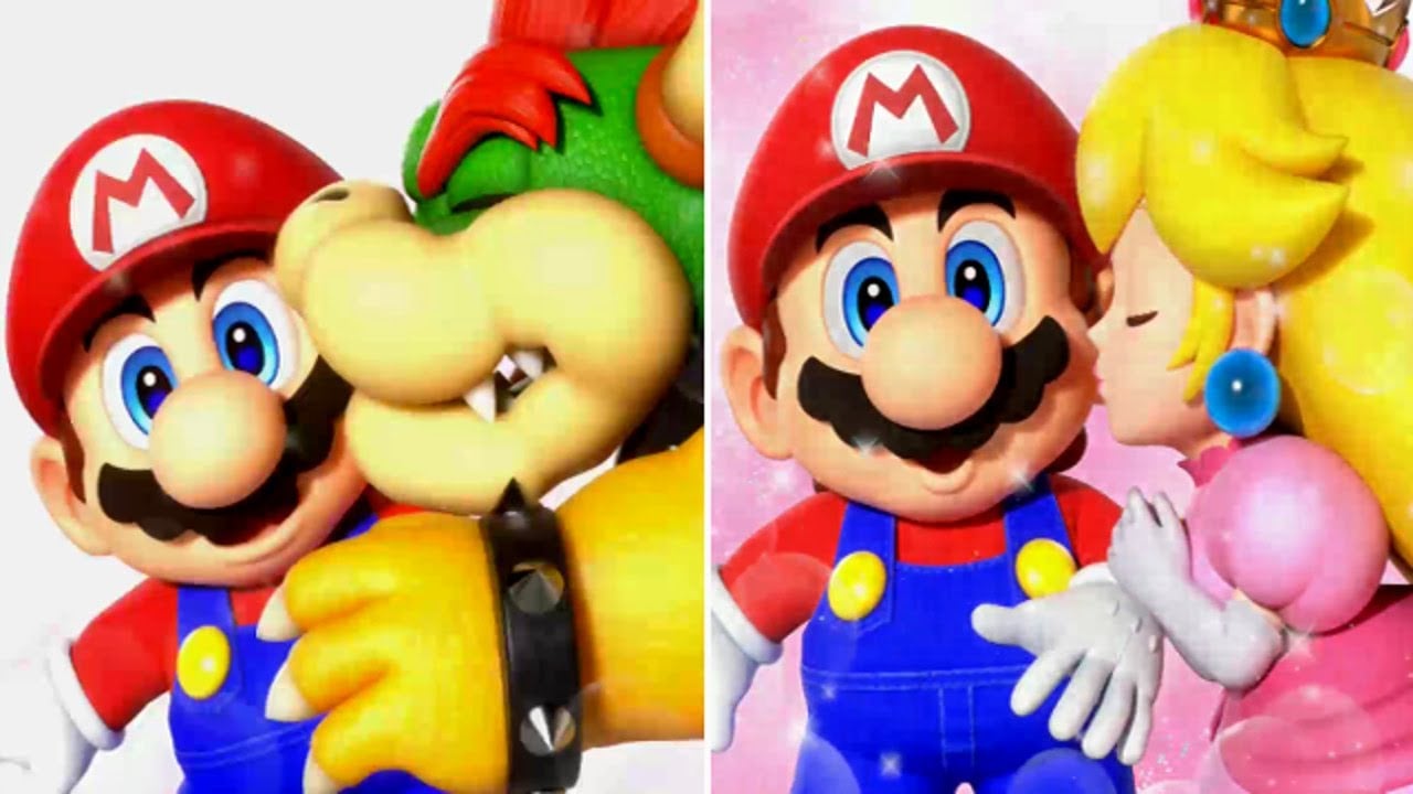 Super Mario RPG Remake - All Kiss Scenes (Wedding Minigame)