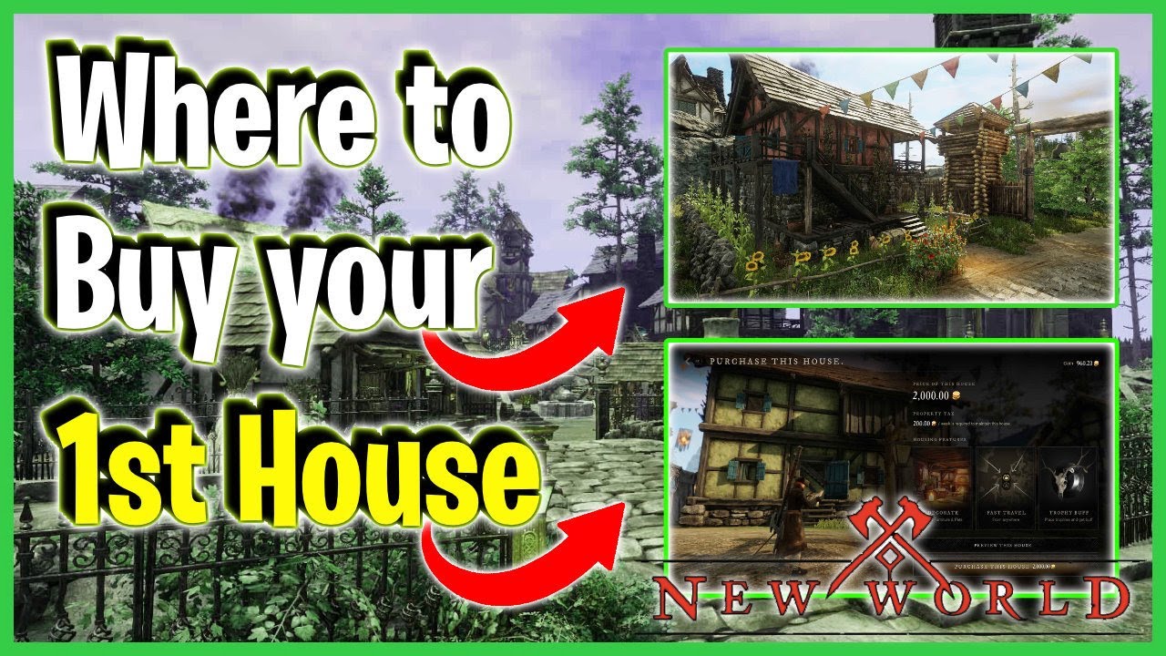 Top 3 places to buy your 1st house - New World MMO
