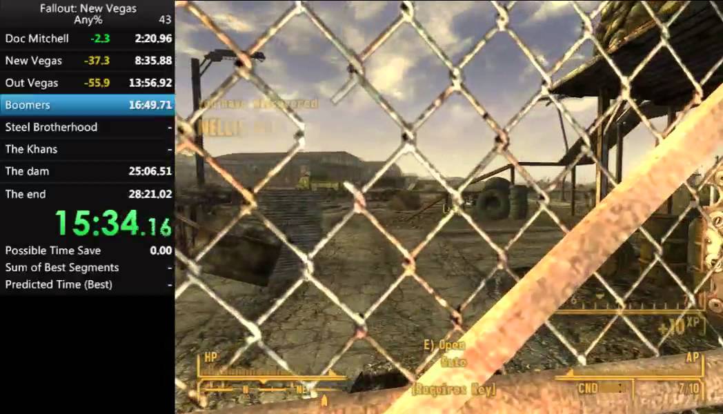 Fallout: New Vegas Speedrun Any% RTA 24:54 [27:16] Former WR