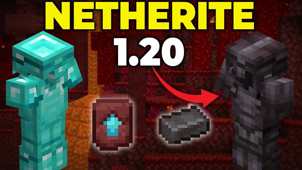 How To Craft Netherite Armor & Tools in Minecraft 1.20