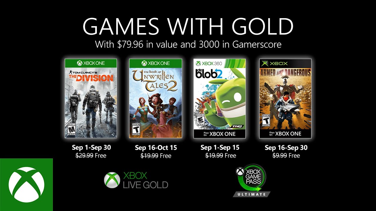 Xbox - September 2020 Games with Gold