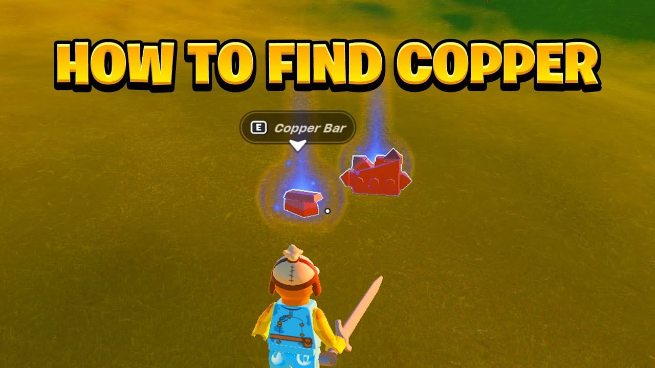 How to find COPPER in LEGO Fortnite - How to get a COPPER BAR in LEGO Fortnite