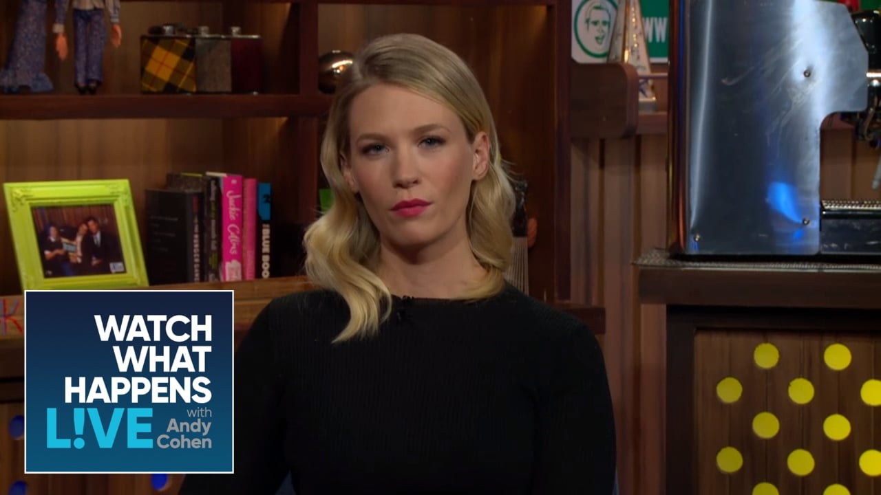January Jones Discusses An Ex's Criticism Of Her Acting | WWHL