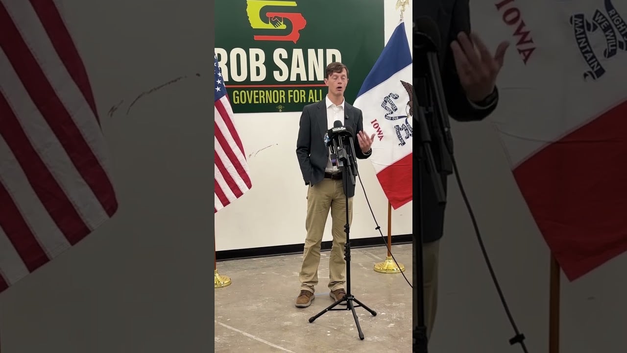 Rob Sand on how he would work with the Iowa Legislature to establish term, age limits for lawmakers