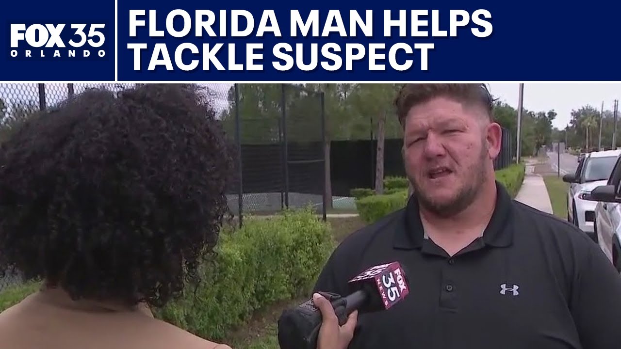 Florida man helps law enforcement tackle suspect who escaped custody