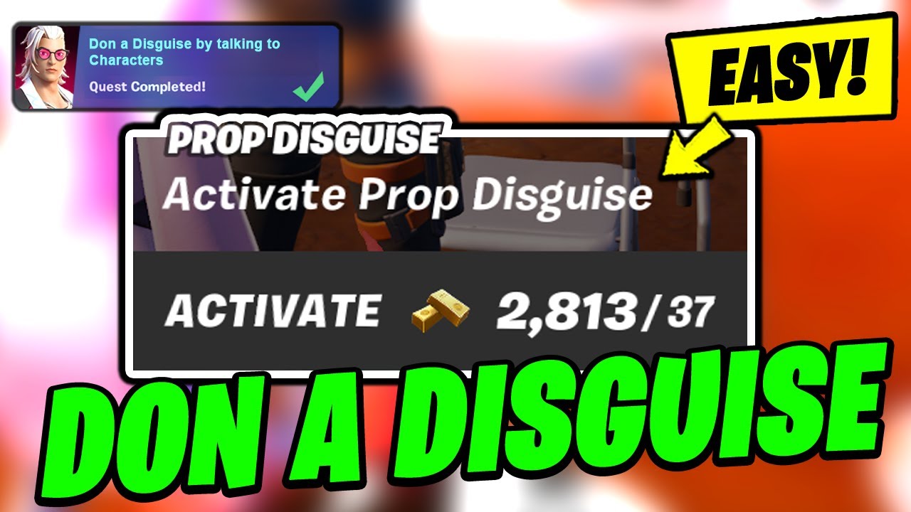 How to EASILY Don a Disguise by talking to Characters - Fortnite Quest