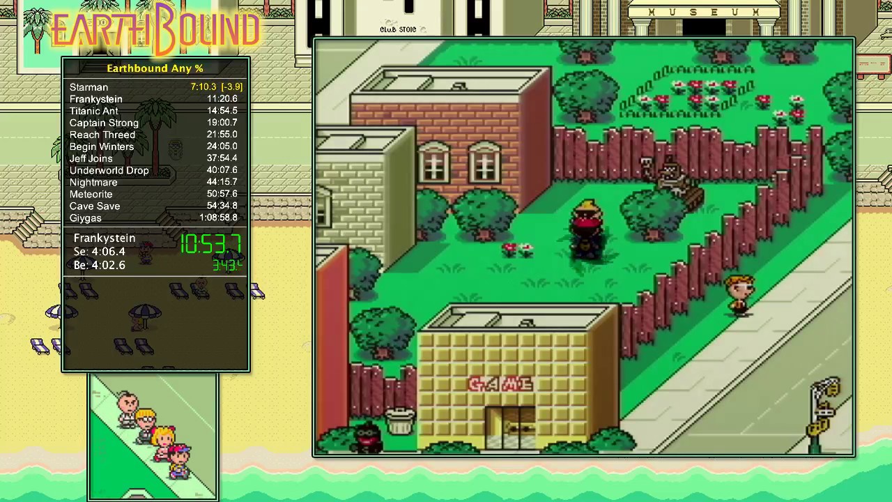 EarthBound Any% in 1:04:42 (Former World Record)