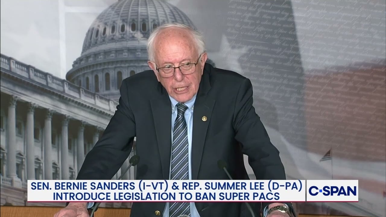 Sen. Bernie Sanders Introduces Abolish Super PACs Act