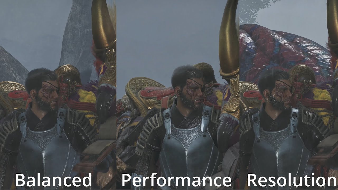 Monster Hunter Wilds - PS5 Pro Graphic Mode Comparison Forest Biome