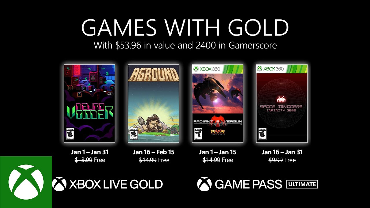Xbox - January 2022 Games with Gold
