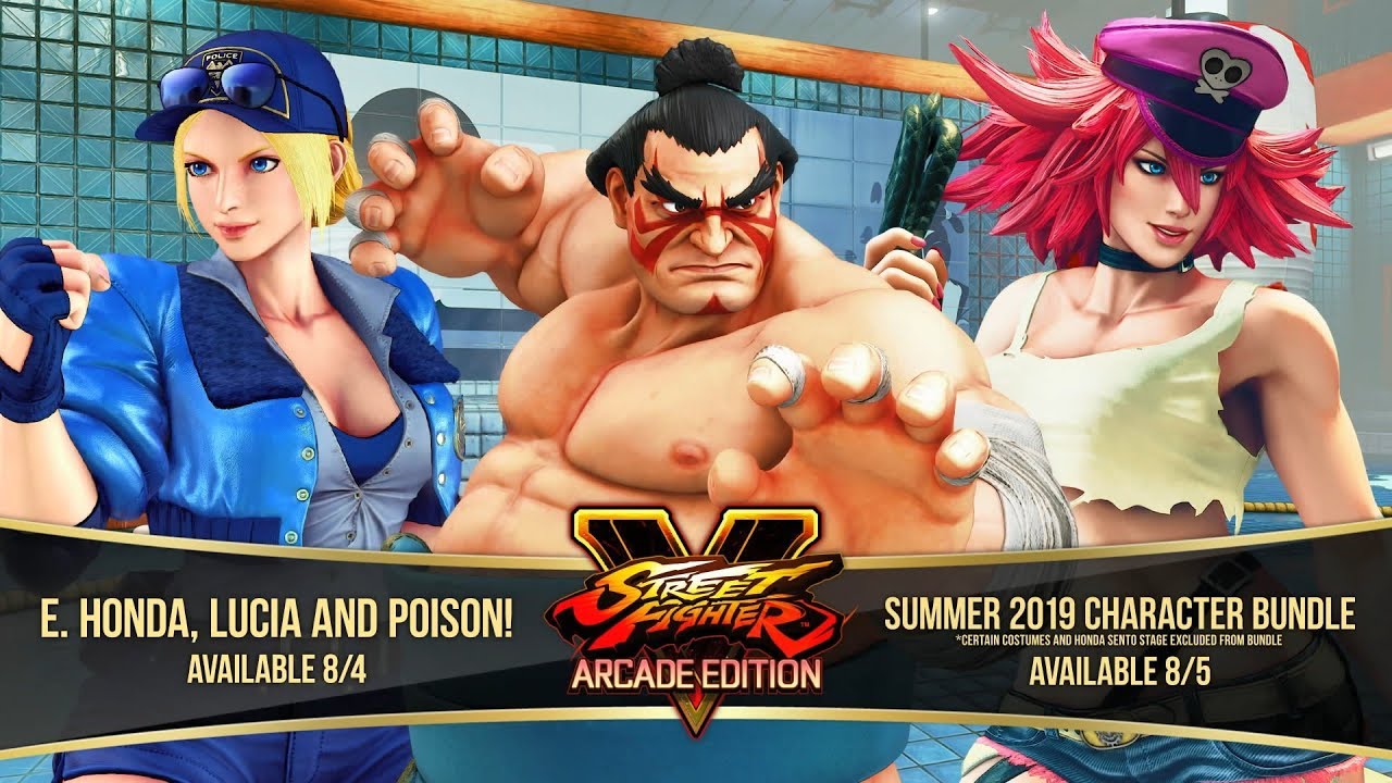Street Fighter V: Arcade Edition – E. Honda/Lucia/Poison Gameplay Trailer