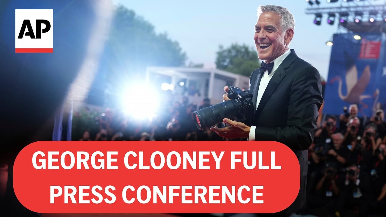Venice Film Festival 2026: George Clooney takes on climate change, A.I. (full press conference)