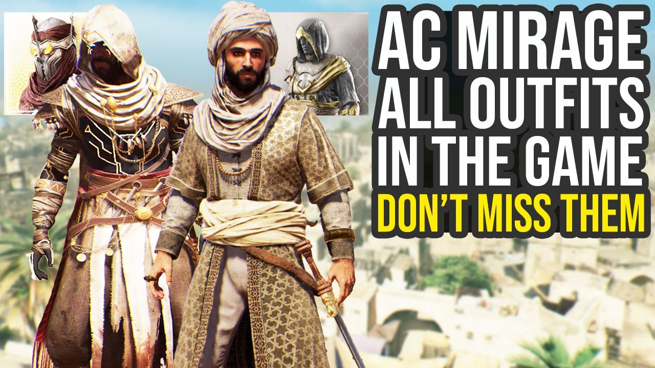 Assassin's Creed Mirage All Outfits & How To Get Them (AC Mirage All Outfits)