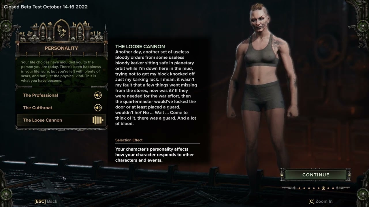 WH40K Darktide: Full Character creation options