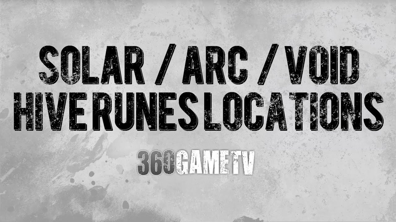 Bladed Path Quest ALL SOLAR / ARC / VOID Hive Runes Locations Lost Sector - FIRST ATTUNEMENT