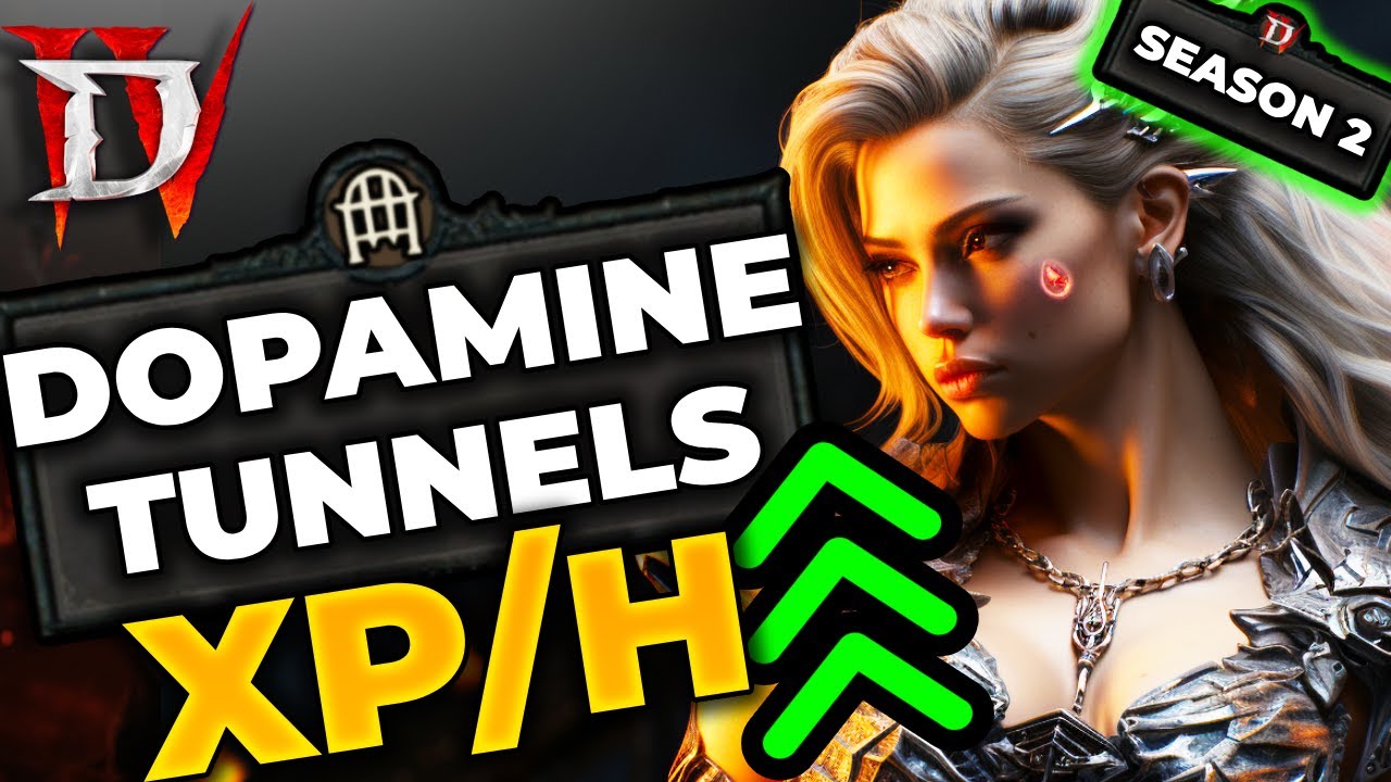 1-50 = 3 HOURS! Domhainne Tunnels Fastest Leveling - Season 3 - Diablo 4