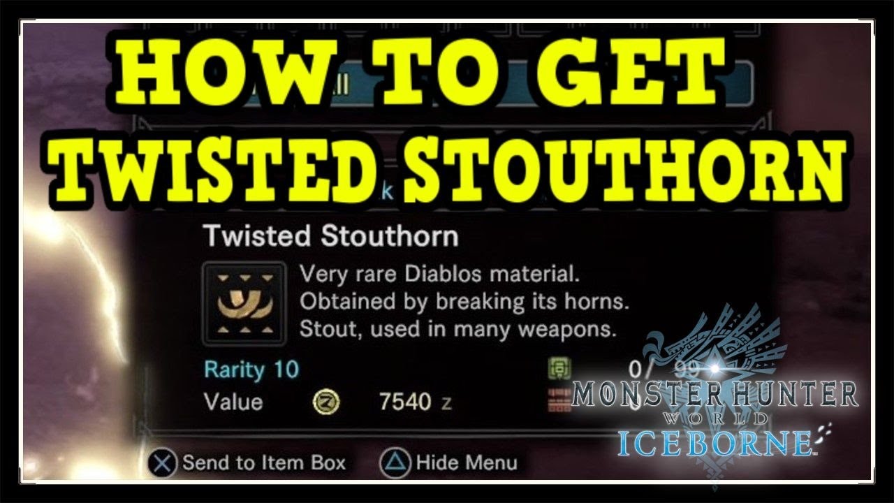 MHW Iceborne How to Get the Twisted Stouthorn (Lively Spirits Request Item)