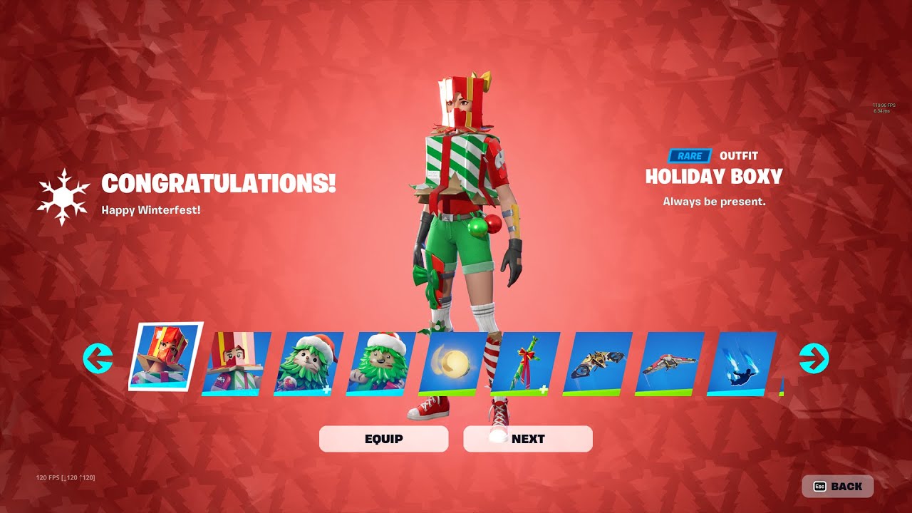 All Winterfest 2023 Rewards (FREE Skins)