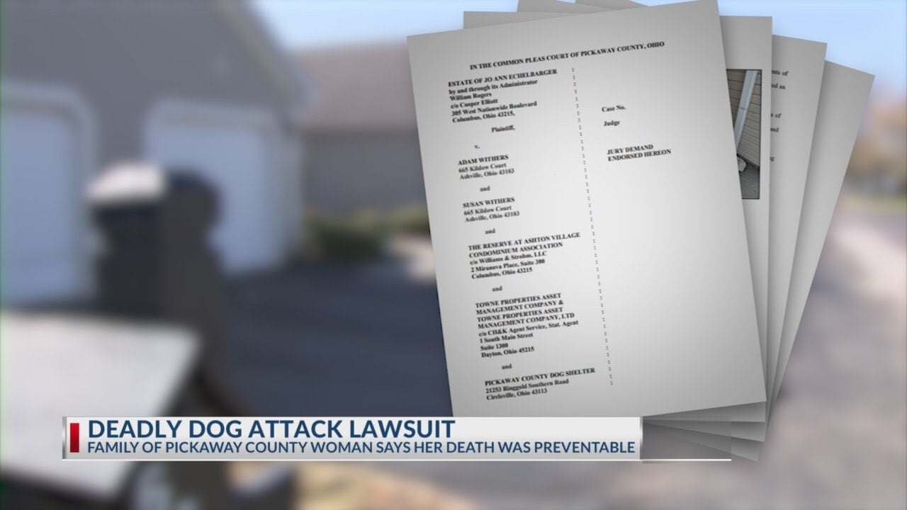 Family of Pickaway County woman killed in dog attack files lawsuit