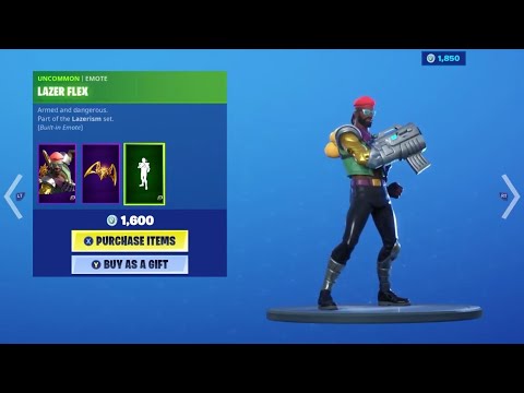 *NEW* LAZER FLEX EMOTE IN FORTNITE! [Built-In Major Lazer Emote]