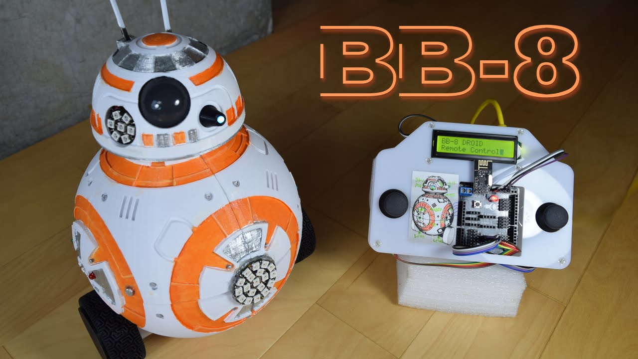 BB-8 Droid (Star Wars) 3D Printed & Remote Controlled