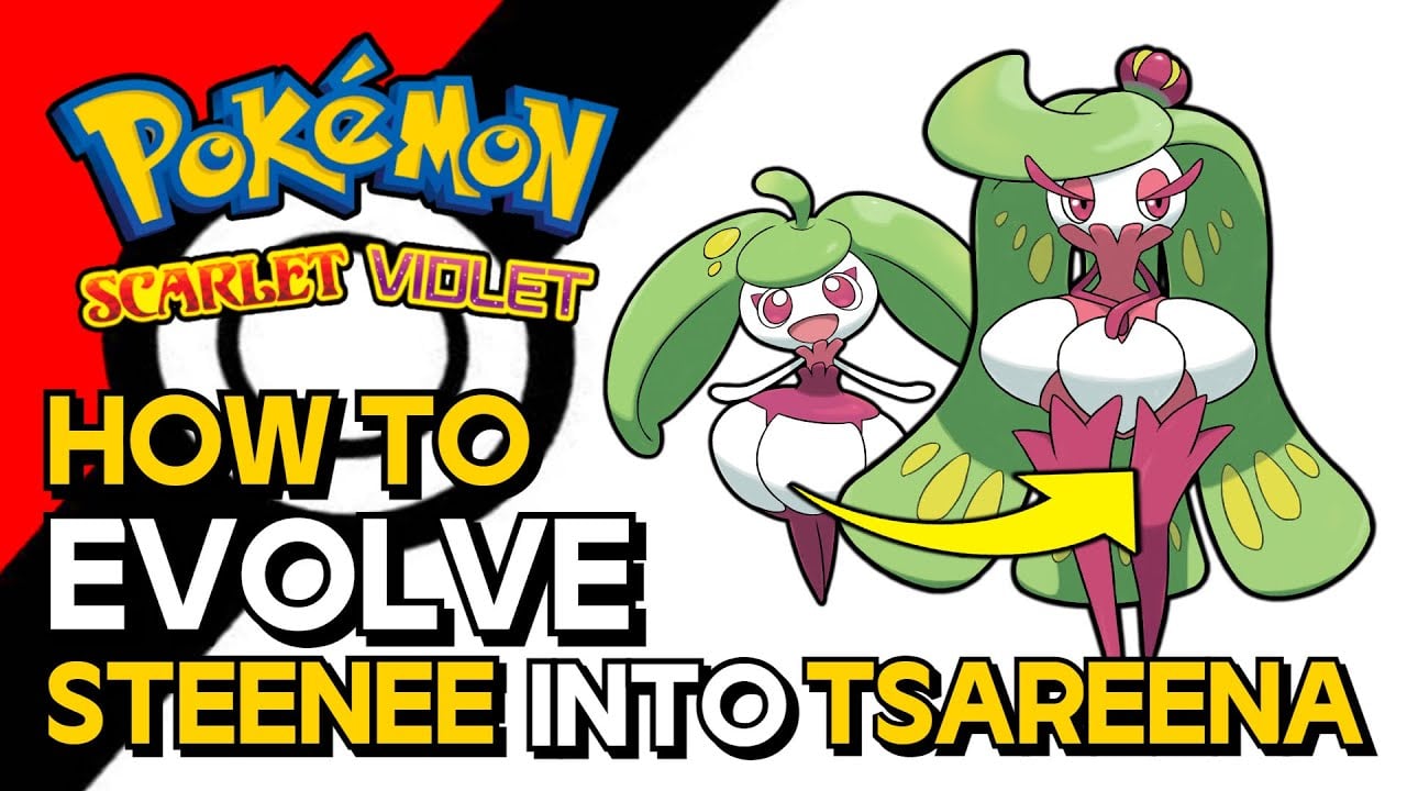Pokemon Scarlet & Violet - How To Evolve Steenee Into Tsareena | How To Get Tsareena