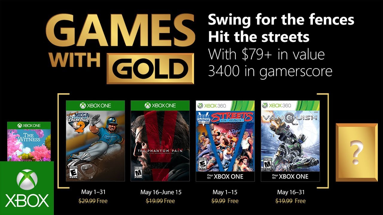 Xbox - May 2018 Games with Gold