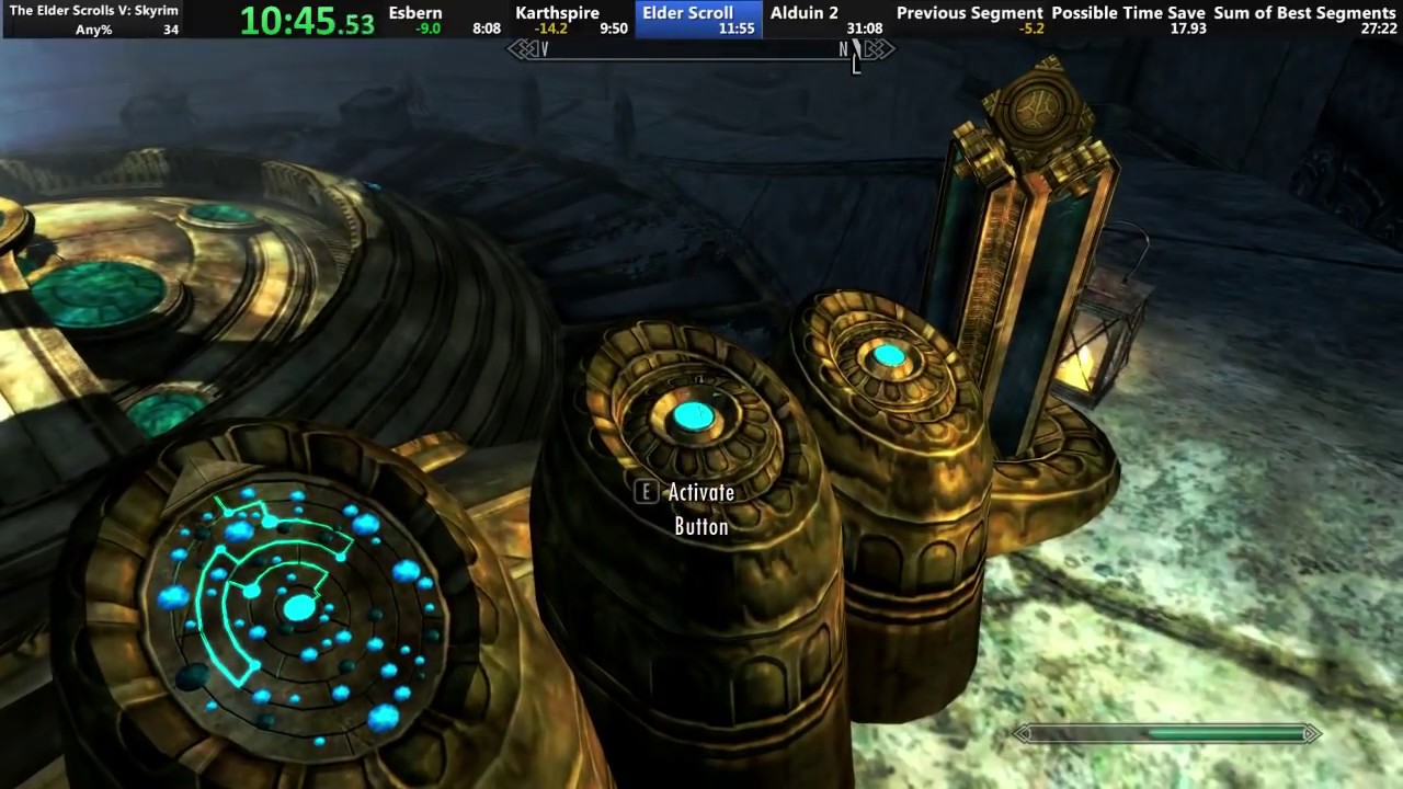 Skyrim Main Quest speedrun in 29:56 IGT