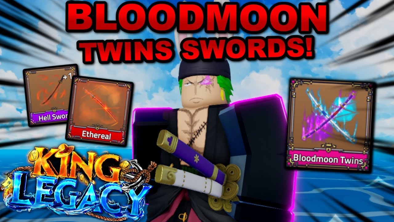 Getting The *NEW* Bloodmoon Twin Swords In Roblox King Legacy... Here's What Happened!