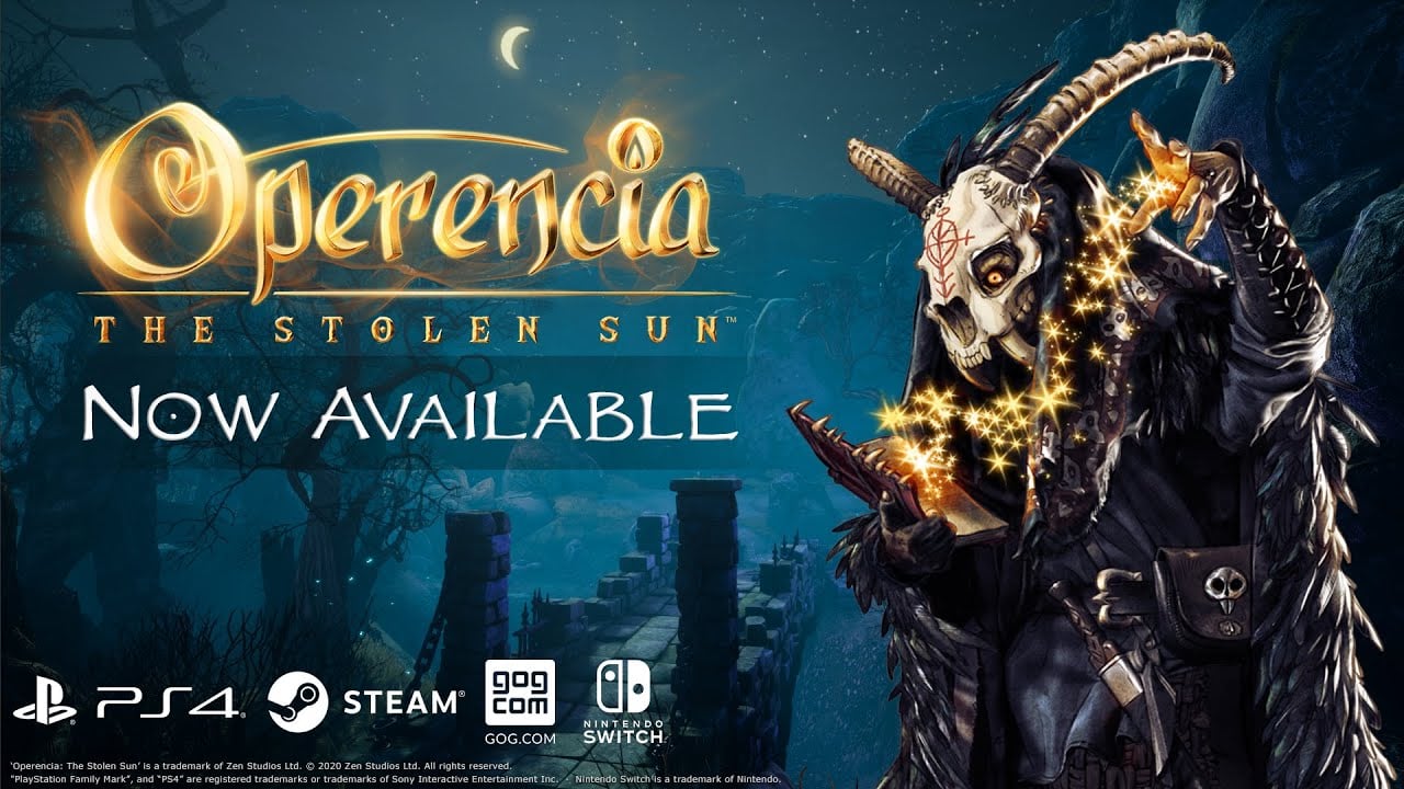 Operencia: The Stolen Sun - Launch Trailer | PlayStation 4, Nintendo Switch, Steam, GOG.com