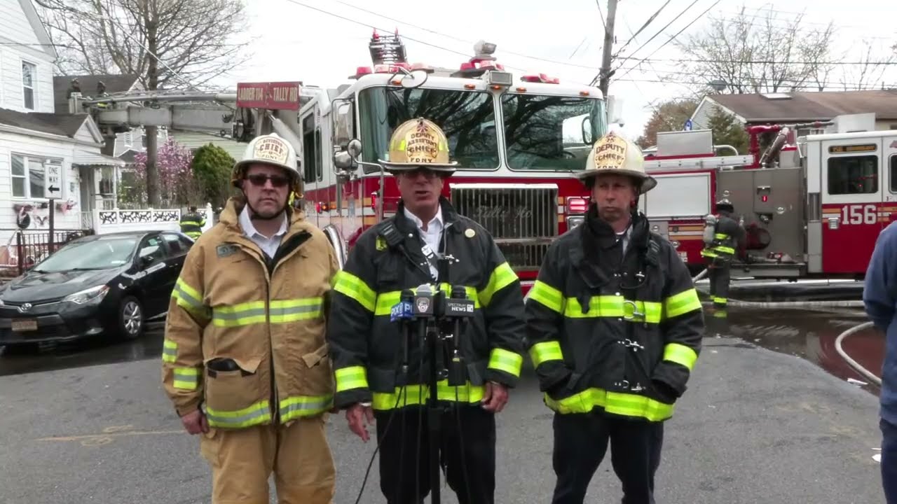 FDNY officials provide update on 3-alarm fire on Staten Island